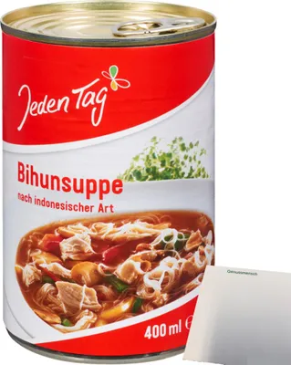 Produktbild von Jeden Tag Bihunsuppe (400ml Dose) + usy Block