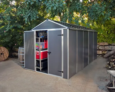 Zdjęcie produktu dla Canopia Rubicon szopa, antracyt 378x185x217 cm