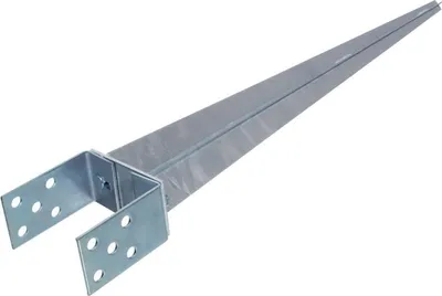 Produktbild von NAJDER Einschlagbodenhülse 0-120 mm / 700 mm Pfostenträger Einschlaghülse Bodenhülse Boden getrieben Feuerverzinkung Verzinkung (0-120 mm / 700 mm)