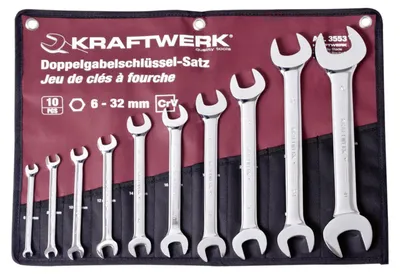 Produktbild von Kraftwerk Doppelgabelschlüssel Satz 6-32 mm 10-tlg.