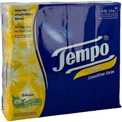 Obrázek produktu pro Tempo, jemné a citlivé ubrousky, balení 24 ks