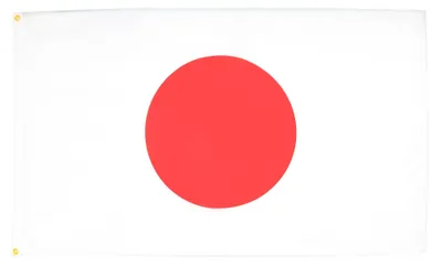Japan-Flagge 150x90 cm, Polyester 100D, mit 2 Ringen