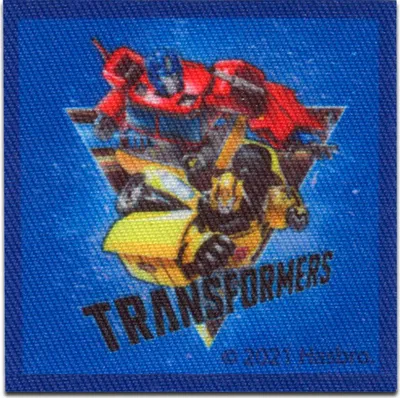 Obrázek produktu pro Hasbro © Transformers Optimus Prime & Bumblebee - nášivka, nažehlovací, nažehlovací obrázek, nášivka, velikost: 5,5 x 5,5 cm