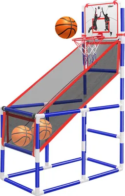 Produktbild von Basketballkorb, Mini-Basketballkorb mit Basketball für Kinder, Ballspiel im Freien, Basketballkorb-Schießspiel