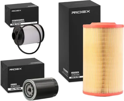 Produktbild von RIDEX Filterset Inspektionspaket Filtersatz für OPEL Astra H GTC (A04) für FIAT Ducato Pritsche / Fahrgestell (250, 290) DUCATO Pritsche/Fahrgestell
