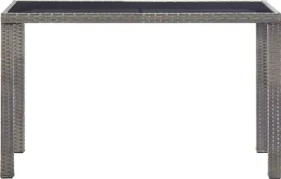 Immagine prodotto di vidaXL Tavolo da giardino antracite 123x60x74 cm in poly rattan