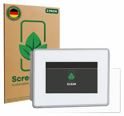 Produktbild von 2x ScreenLeaf Schutzfolie für BUCHER automation JetView 1004 nachhaltiger Displayschutz Display Schutz Folie Klar Transparent