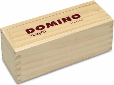 Produktbild von Cayro Domino Metacrylat Holzkiste Brettspiel Golden  Golden One Size