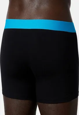Produktbild von Bruno Banani Trunk 2-Pack eng anliegende Boxershorts Flowing mit elastischem Webbund und Logo Schriftzug