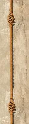 Produktbild von Gitterstange aus Schmiedeeisen Zwiebel-Wirbel für Fenstergitter Balkon Geländer