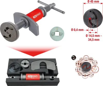 Immagine prodotto di KS TOOLS Set di utensili universali per il ripristino dei pistoni dei freni 4 pezzi - 150.1965