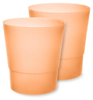Image de Pot de fleurs Garronda, lot de 2 GD-0038 (Orange47, ⌀ 14, H 16 cm)