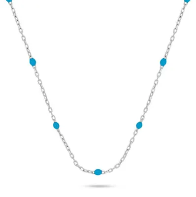 Immagine prodotto di Collana in argento con perle blu NCL112WTQ