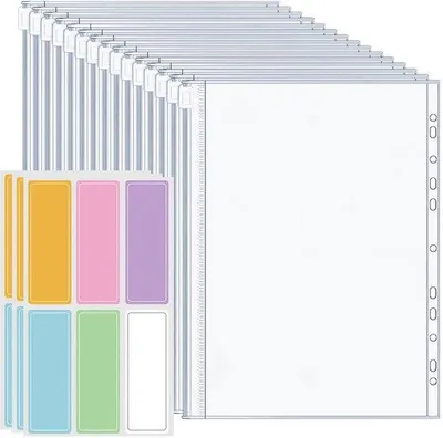 Produktbild von Transparente Dokumententaschen A4 15 Stück wasserdicht