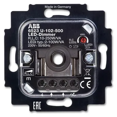 Produktbild von Dimmergerät 6512-0-0335 2-100W für Drehsteuerung und Drucktastenschaltung für LEDs