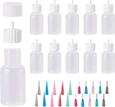 Produktbild von Präzisionskleber-Set 10tlg. mit Nadeln und Düsen für DIY und Bastelarbeiten