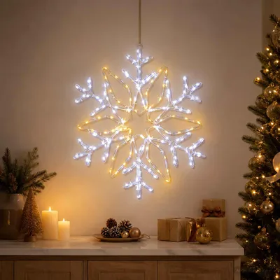 Obrázek produktu pro Vánoční osvětlení vločka LOVIISA 140 LED Studená bílá Ø 55 cm