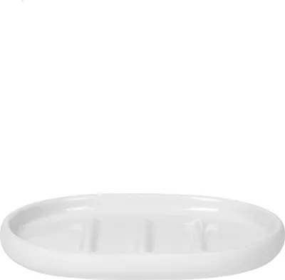 Produktbild von Blomus Seifenschale Sono, Seifenablage, Badablage, Seifenschälchen, Keramik, White, 10 x 13 cm, 66292