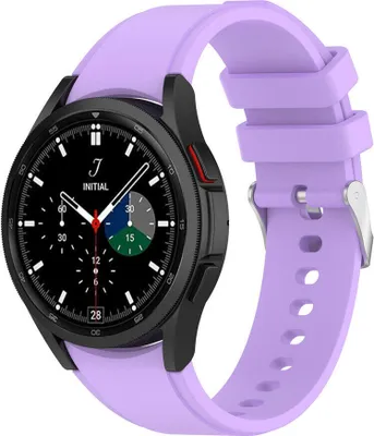 Produktbild von Strap-it Samsung Galaxy Watch 4 Classic 46mm Armband Silikon (Lila)