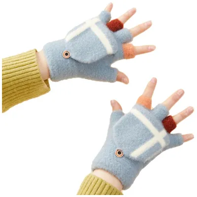 Produktbild von Winterfäustlinge Für Frauen Und Kinder - Blau