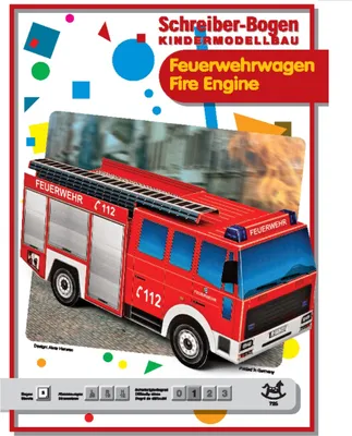 Produktbild von Schreiber-Bogen Kindermodellbau Feuerwehrwagen