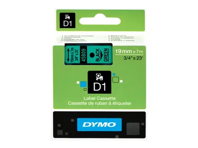 Obrázek produktu pro S0720890 Dymo D1 19Mm Schwarz-Gruen