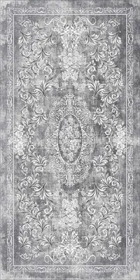 Produktbild von Dinarsu Waschbarer Teppich 1126-Grey 4mm 6x Größen Läufer Grau : 80x150 cm