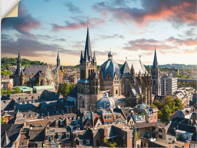 Produktbild von ARTland Wandbild, selbstklebend Aachen Panorama I Größe: 120x90 cm