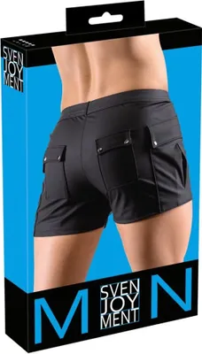Image de Svenjoyment - Short noir pour hommes avec grandes poches XL