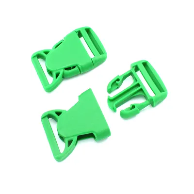 Produktbild von 10 Steckschnallen Grün 30mm Schnalle Kunststoffschnalle Steckverschluss