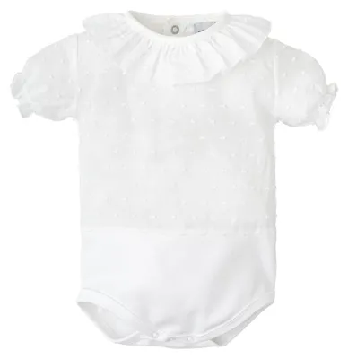 Productafbeelding van BABIDU korte mouwen babyromper, gemaakt van 100% Plumetti-katoen, babyromper voor pasgeborenen