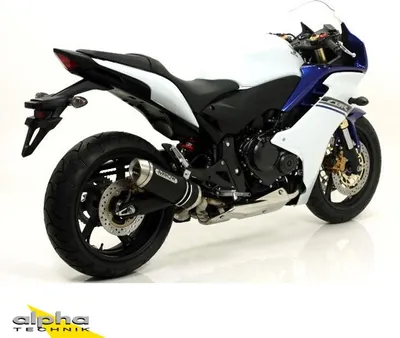 Image de ARROW Échappement DARK THUNDER aluminium noir pour Honda CB600F / CBR600F 2007-2013