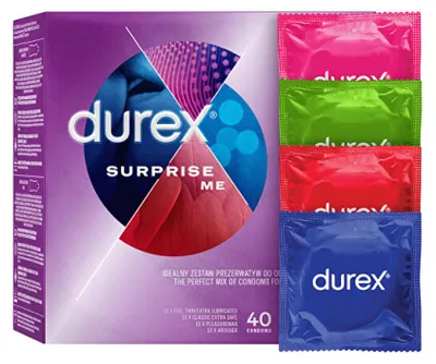 Obrázek produktu pro Durex Mix - Kondomy s Překvapením, 40 ks