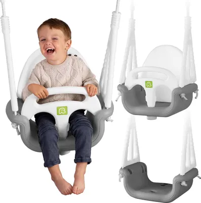 Obrázek produktu pro Kbelíková houpačka Ricokids 3 v 1 šedá a bílá