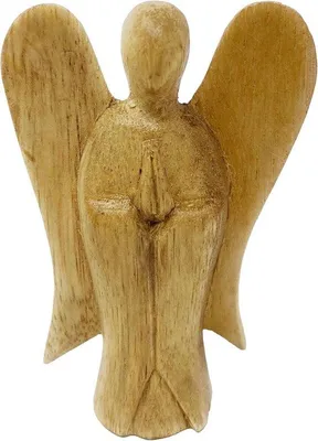 Produktbild von Famanu Holzfigur Schutzengel - 10 cm
