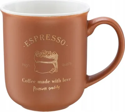 Produktbild von Porzellanbecher Karamell 380ml für Kaffee & Tee