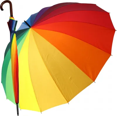 Produktbild von Golfschirm Partnerschirm Stockschirm Regenschirm Regenbogen Groß XXL