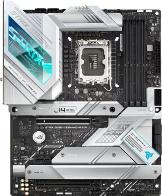 Produktbild von ASUS ROG STRIX Z690-A GAMING WIFI D4 - Motherboard - ATX - LGA1700-Sockel - Z690 Chipsatz - USB-C Gen2, USB 3.2 Gen 1, USB 3.2 Gen 2, USB-C Gen 2x2 - 2.5 Gigabit LAN, Wi-Fi, Bluetooth - Onboard-Grafik (CPU erforderlich)