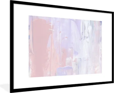 Produktbild von MuchoWow® Gerahmtes Poster Farbe - Pastell - Gestaltung 90x60 cm - Poster mit Schwarzem Bilderrahmen Wandposter Rahmen Foto Bilder - Wanddekoration - Fotos