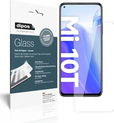 Produktbild von 2x ochranná fólie pro Xiaomi Mi 10T Pro - Anti-Shock 9H Film dipos Glass Plastic Glass