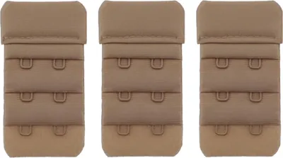 Produktbild von Ultimatives 3er Set BH-Verlängerungen 2-reihig 32 mm beige für perfekten Tragekomfort und Passform