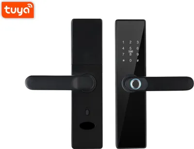 Produktbild von BOT Tuya SH6 Matter Smart-Türgriff, schwarz