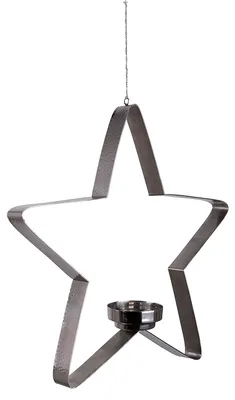 Produktbild von STACEY Teelichthalter - H.41cm x D.40cm - Edelstahl - silberfarben