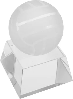 Produktbild von Famanu Sporttrophäe Kristall - Siegerpokal für Sportveranstaltungen - 10 x 6,8 cm - Transparent