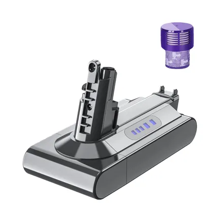 Obrázek produktu pro Náhradní baterie V10, kapacita 6000mAh, napětí 25,2V, B V10 s filtrem