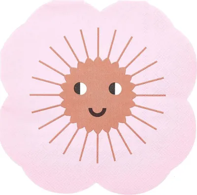 Produktbild von 20 Papierservietten Blume 16 x 16 cm
