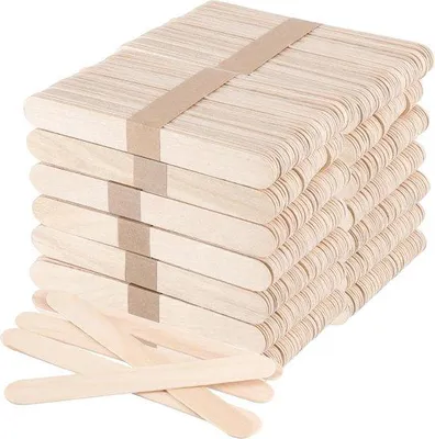 Produktbild von Naturholzbastelmittel Eisstäbchen Jumbo-Set - 1000 Teile - Professionelle Holzarbeit für Handwerksmodelle - Bastel- und DIY-Zubehör