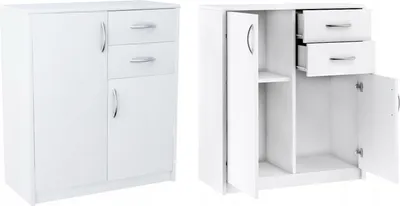 Obrázok produktu pre Komoda 2D2S WHITE skrinka so zásuvkami polica
