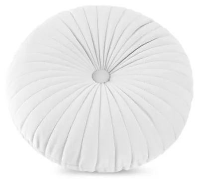 Produktbild von Dekokissen VELVET, rund, 40 cm, weiß, Samt