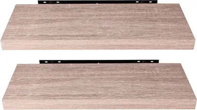 Produktbild von EUGAD 2er-Set Wandregal Hängeregal, Holz Board, Sonoma Eiche, 100x23x3,8 cm